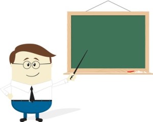 teacher flat design